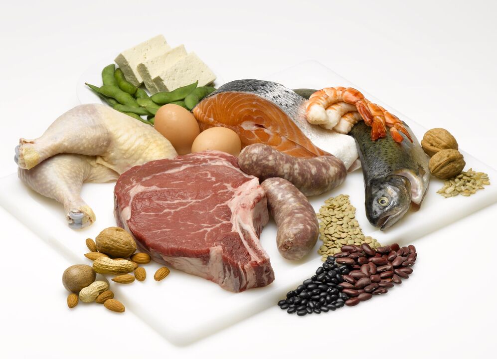 Протеин диетасы құрамында ақуызы бар тағамдарды жеуге негізделген. 